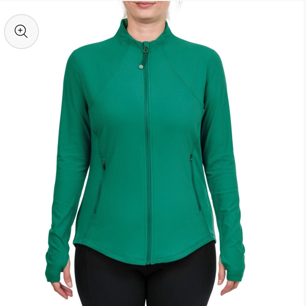 NEW Tuff Veda Ribbed Yoga Jacket with High Collar